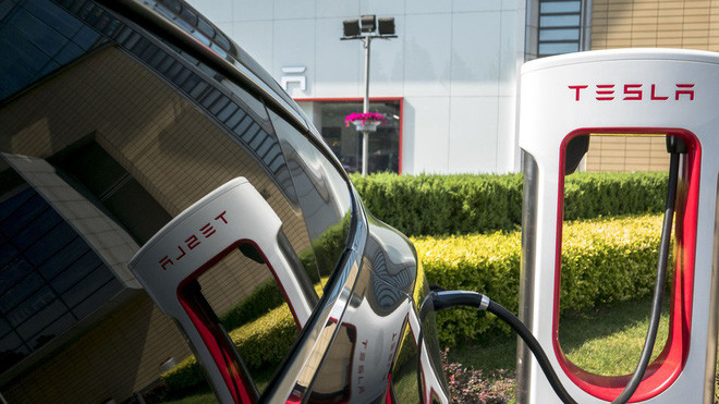 Mạng lưới sạc điện của Tesla.